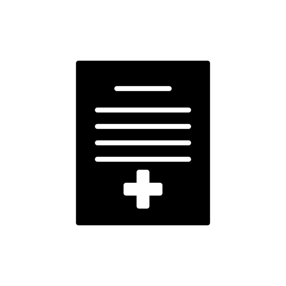 Illustration Vector graphic of medical report icon