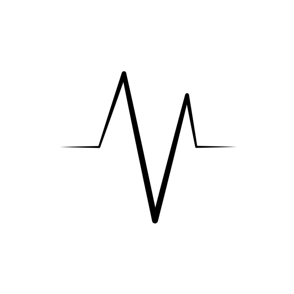 gráfico vectorial ilustrativo del icono del pulso cardíaco vector