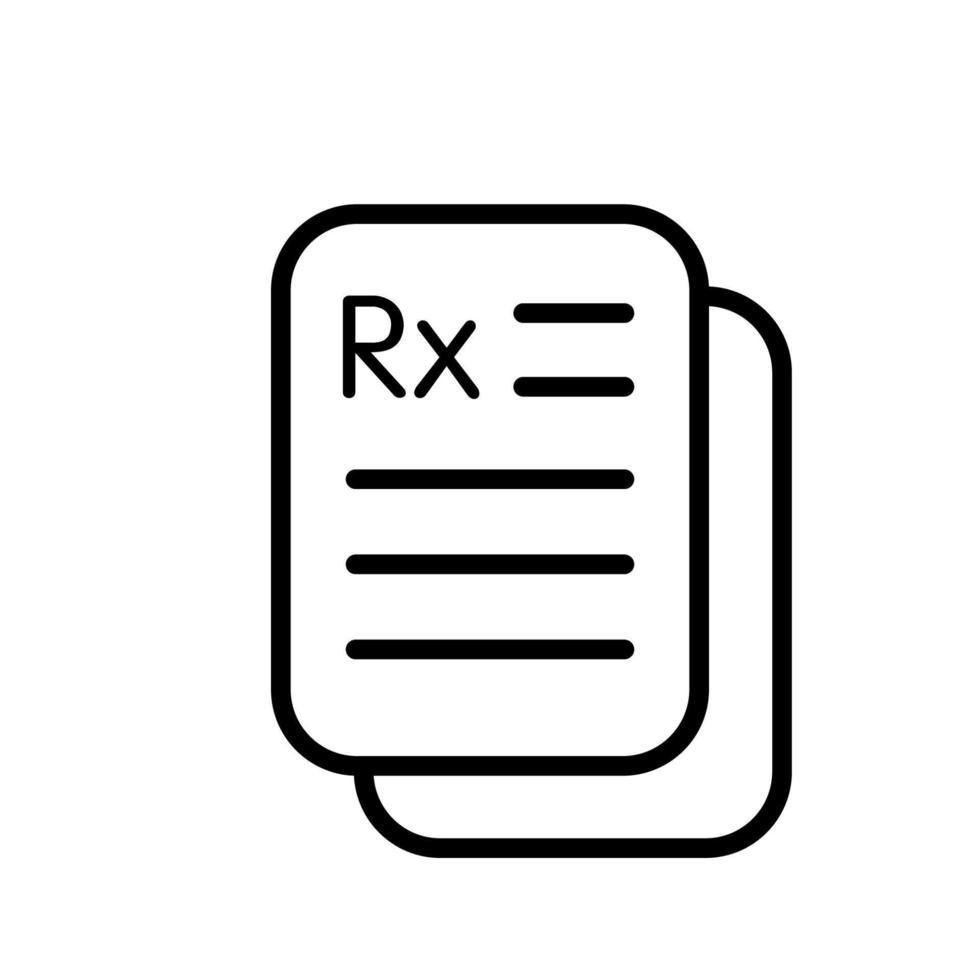 Illustration Vector graphic of Rx icon