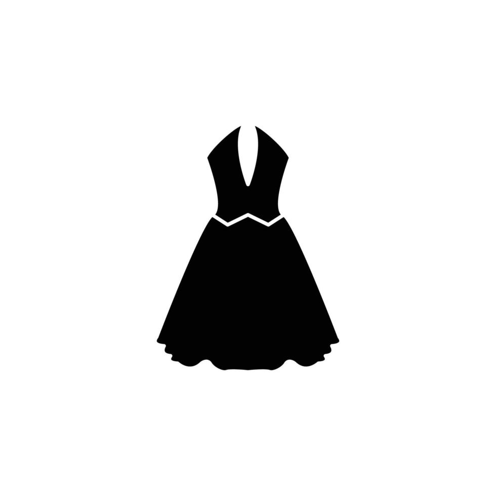 ilustración vectorial gráfico del icono del vestido vector