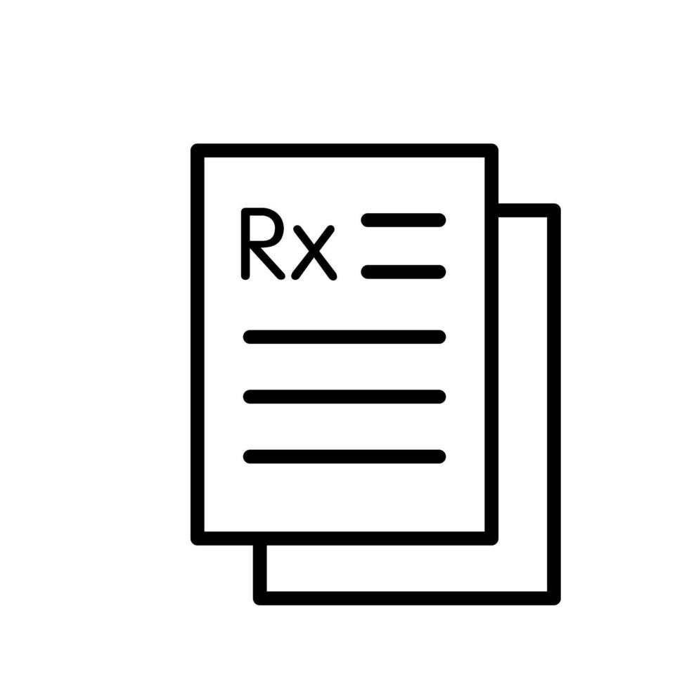 Illustration Vector graphic of Rx icon