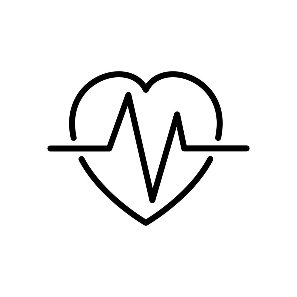 Illustration Vector graphic of heart pulse icon