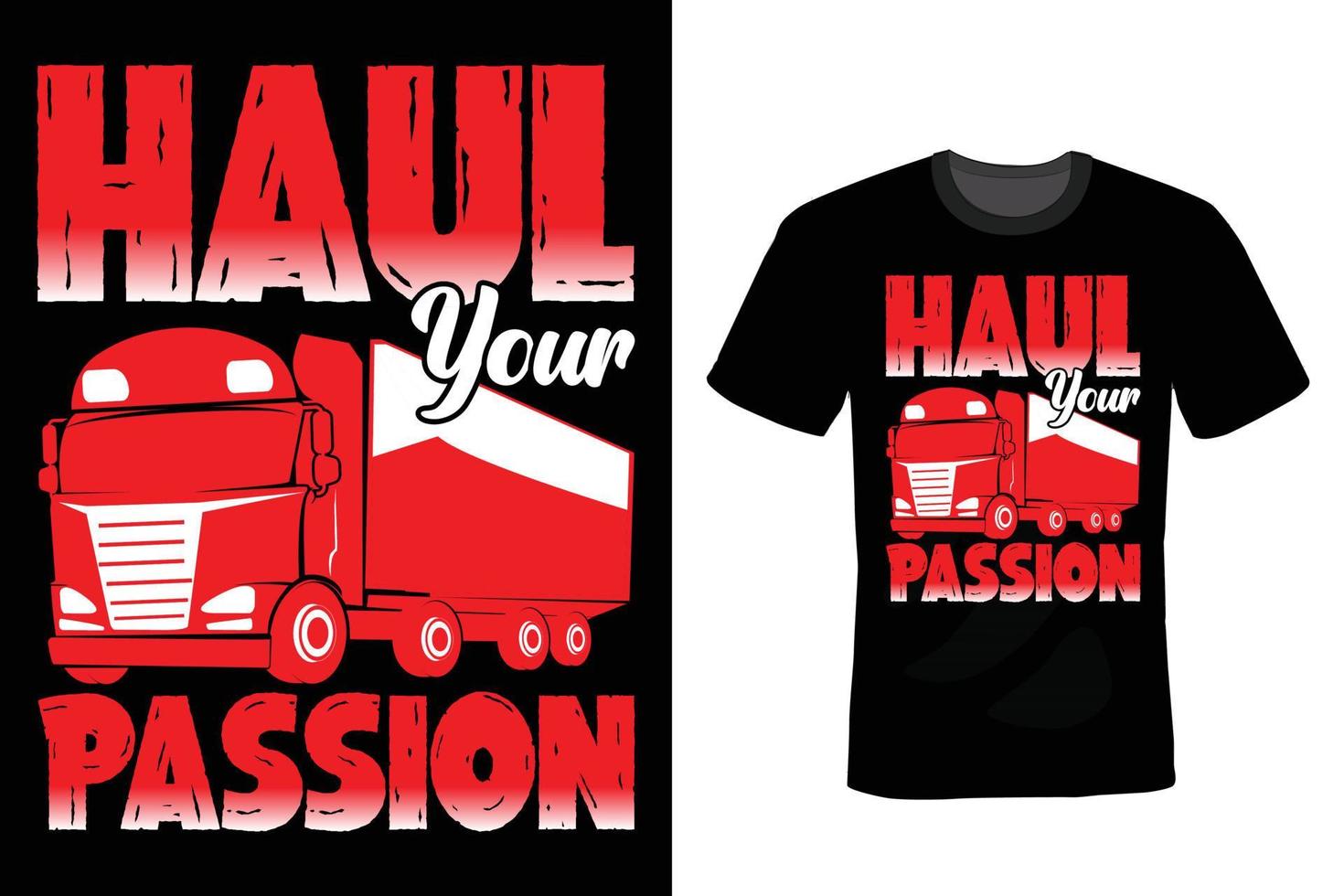 Truck T shirt design, vintage, typography vector