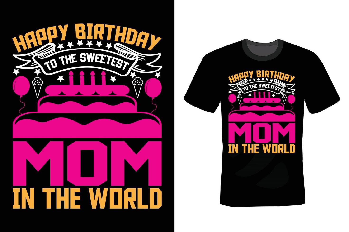 Birthday T shirt design, vintage, typography vector