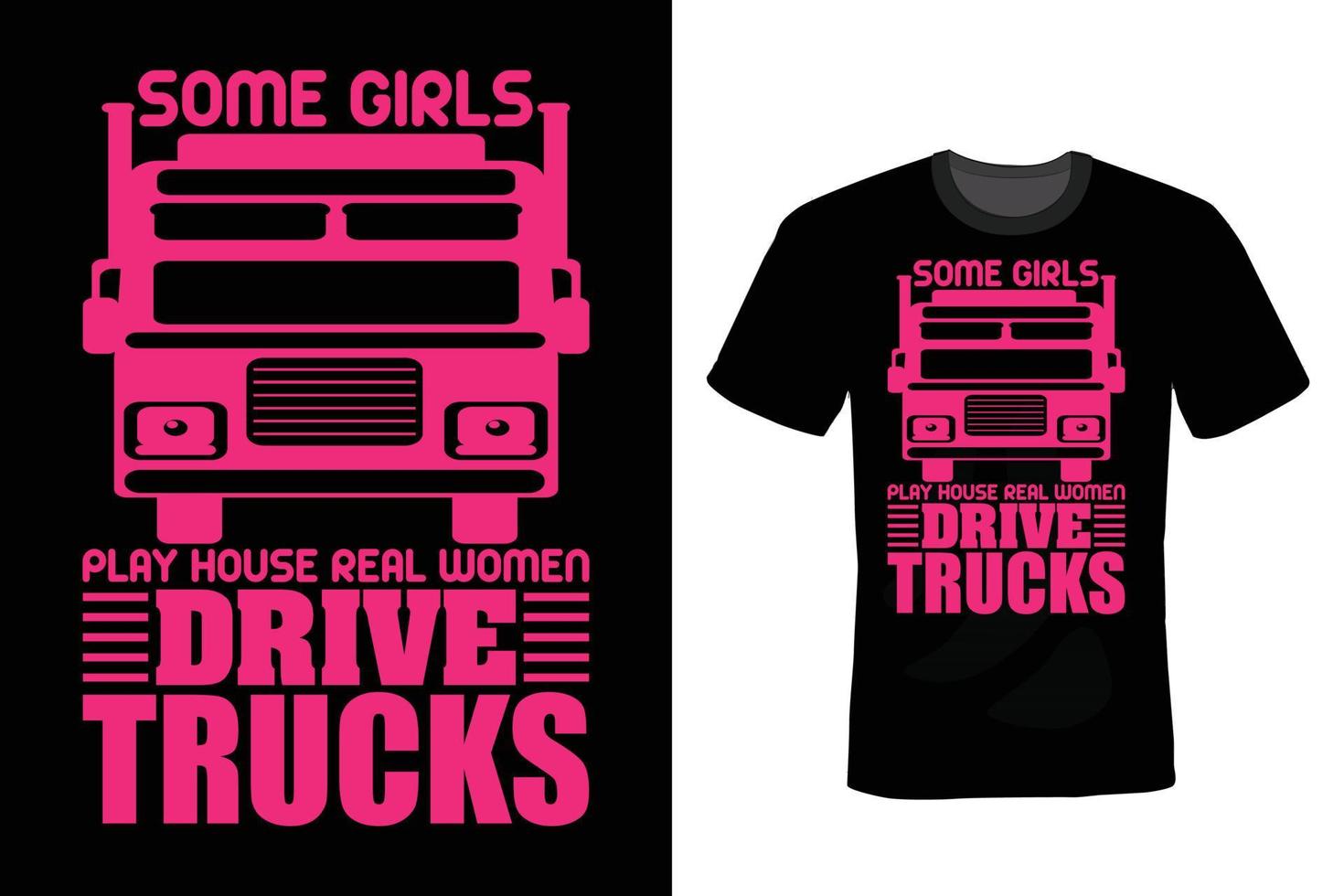 diseño de camiseta de camión, vintage, tipografía vector