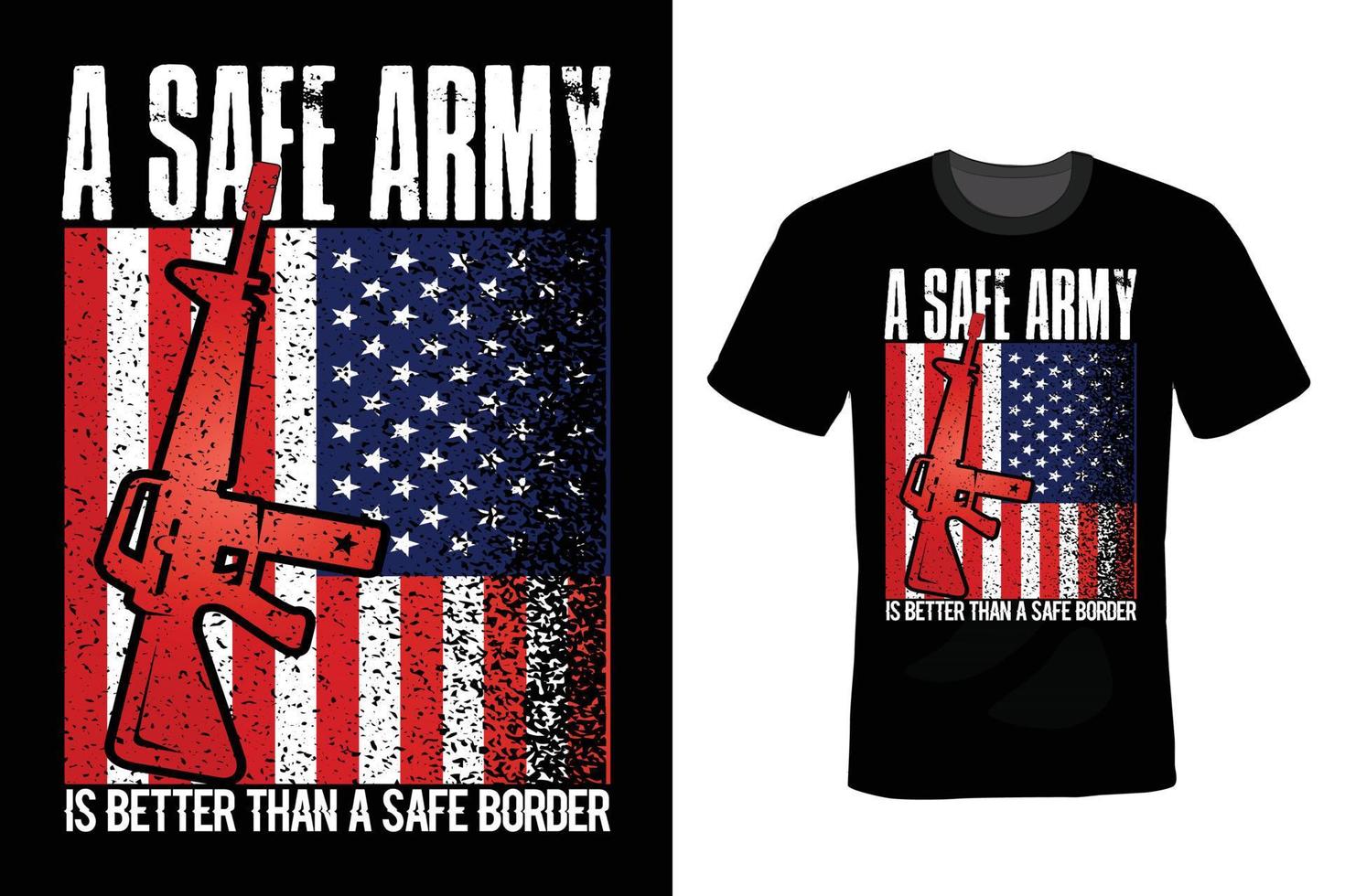 Army T shirt design, vintage, typography vector