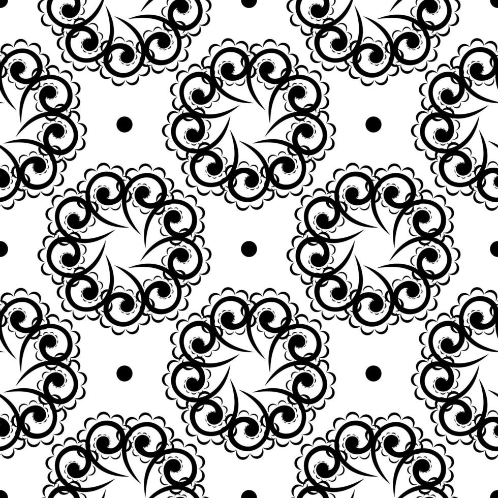 Fondo de vector transparente oriental. papel tapiz en un patrón de estilo barroco. ornamento gráfico para papel pintado, tela, embalaje, envoltura. ornamento floral oriental.