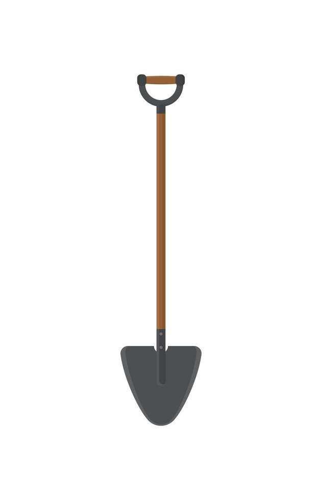 A shovel on a white background vector
