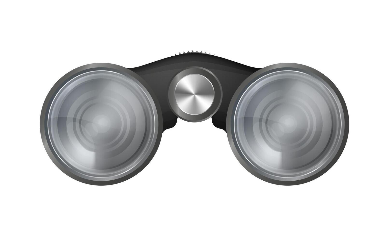 Black binoculars in a realistic style. illustration. vector
