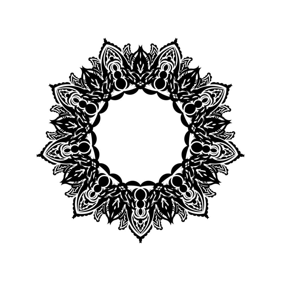 Decorative ornaments in the shape of a flower. Mandala Good for menus, tattoos, prints and postcards. illustration vector