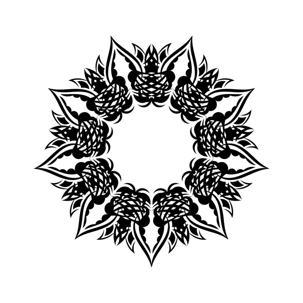 adornos decorativos en forma de flor. ilustración vectorial mandala vector