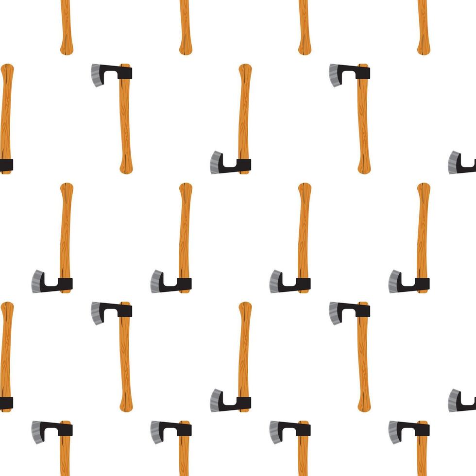 A pattern with a hammer and a hammer head vector