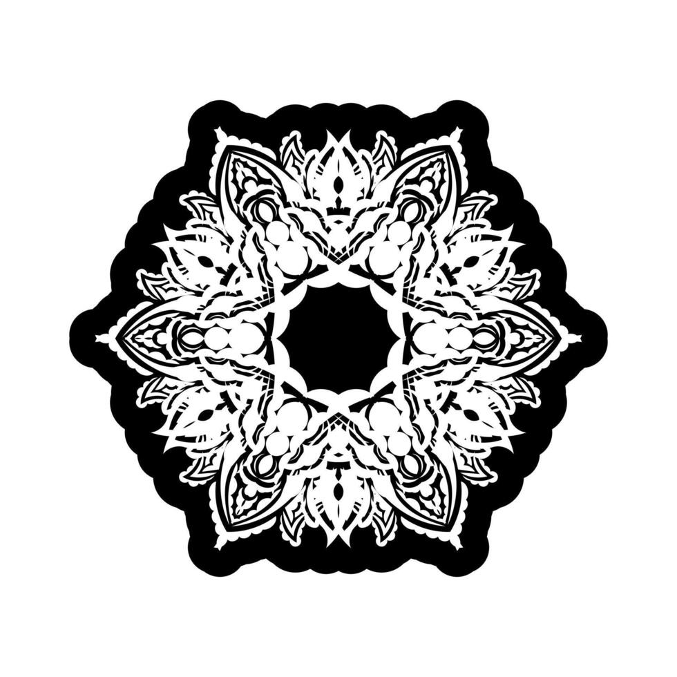 Mandala Ornaments in the shape of a flower. Good for logos, prints and cards. illustration vector