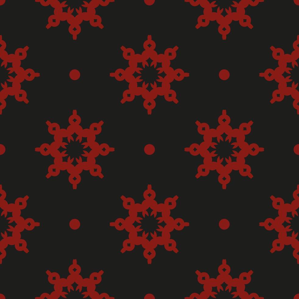 Chinese black and red abstract seamless vector background. Wallpaper in a vintage style template. Indian floral element. Ornament for wallpaper, fabric, packaging, packaging.
