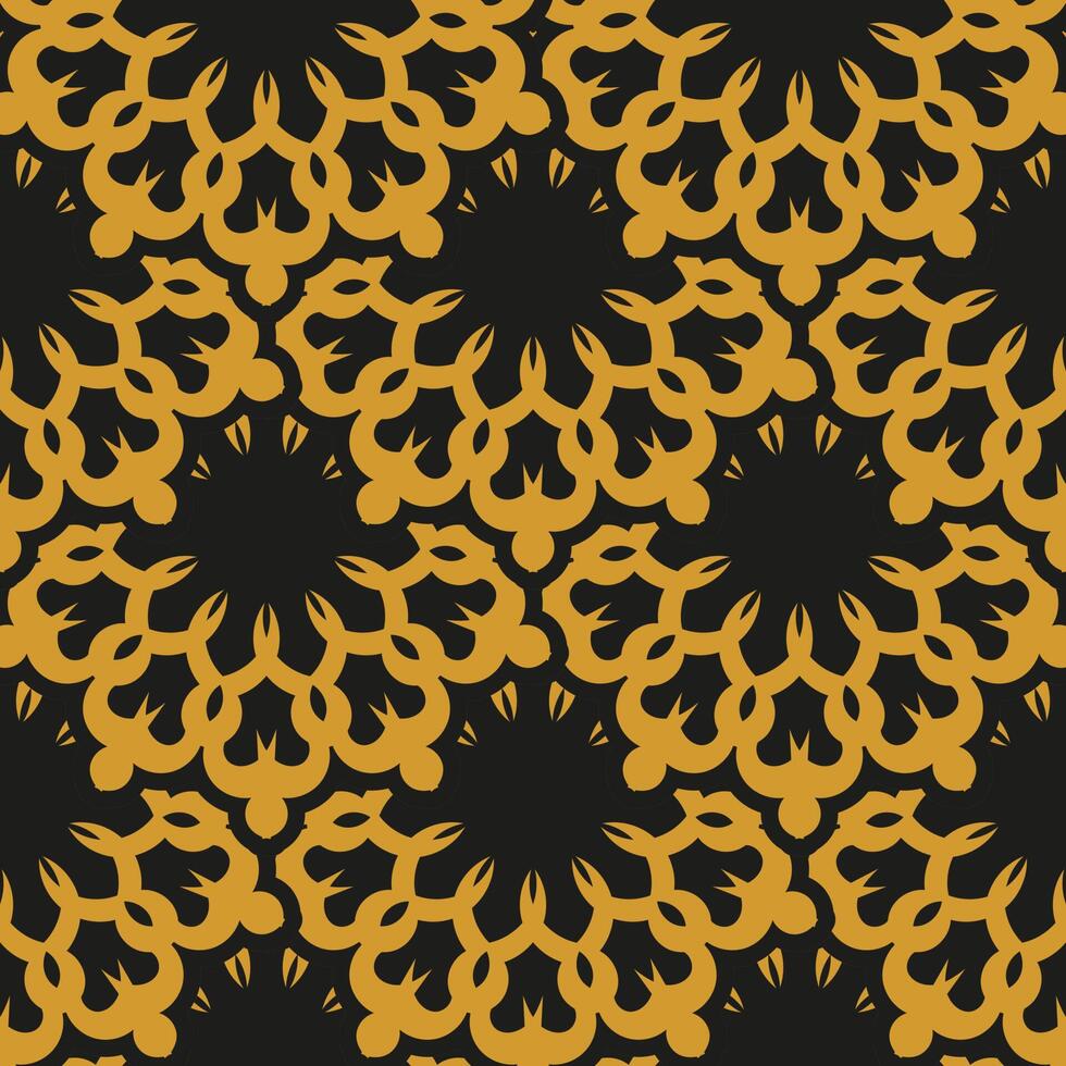 Oriental abstract floral ornament. Vector illustration.