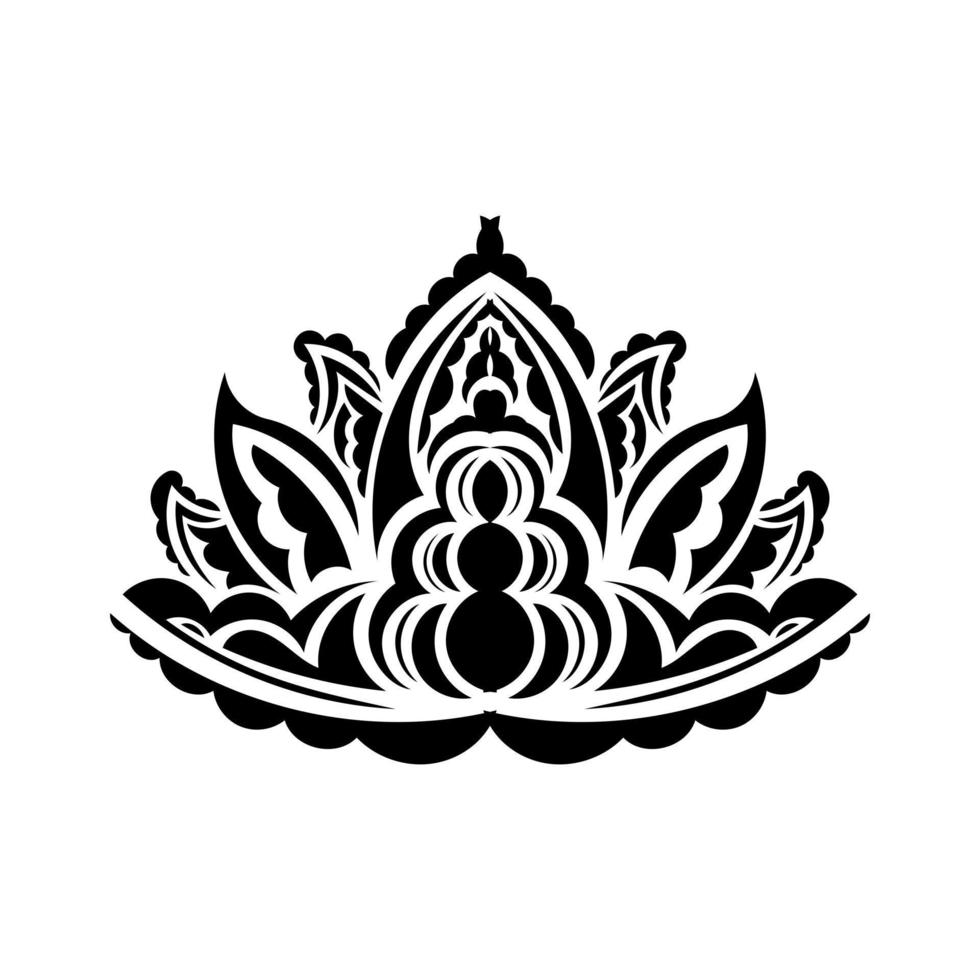 Lotus logo. Flat logo illustration for your design vector