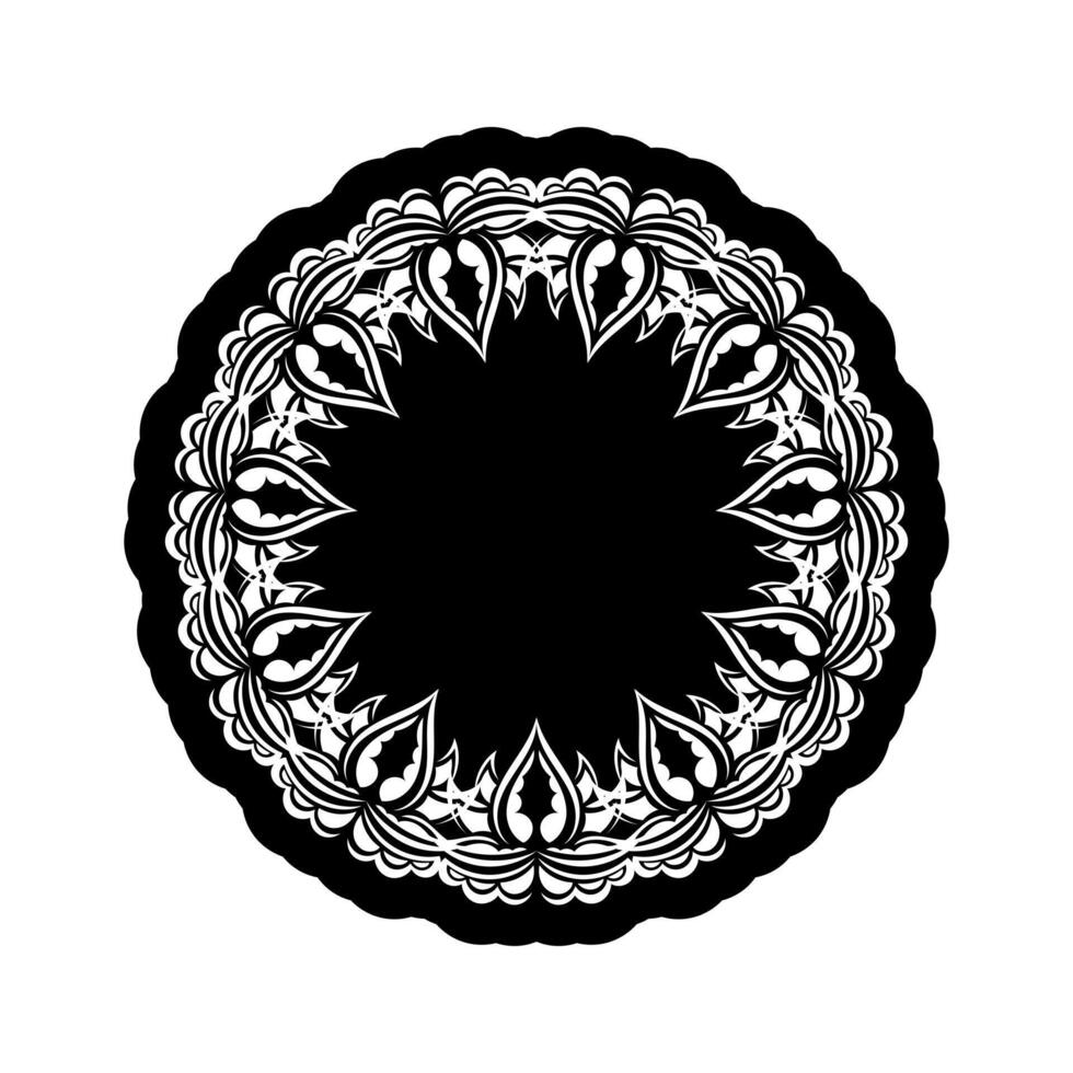 Mandala Ornaments in the shape of a flower. Good for menus, prints and postcards. illustration vector
