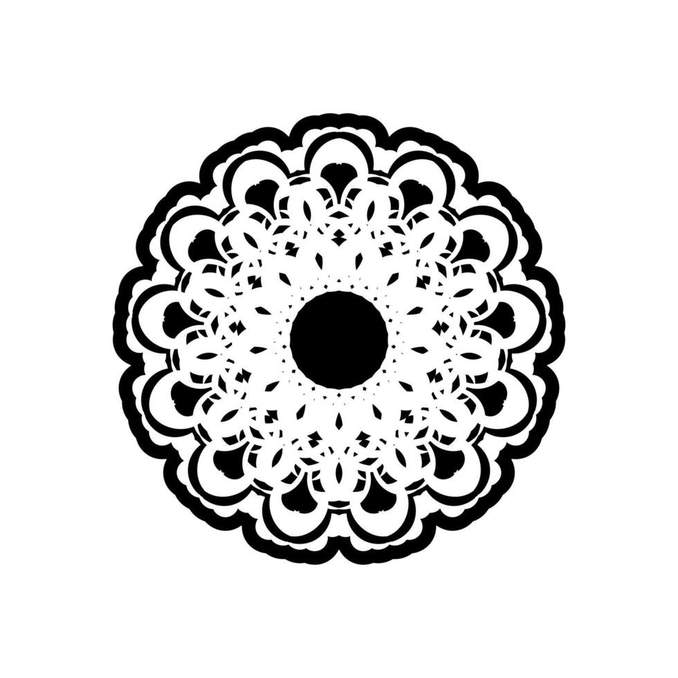 Celtics round ornament. Good for menus, prints and postcards. Isolated on white background. Vector illustration