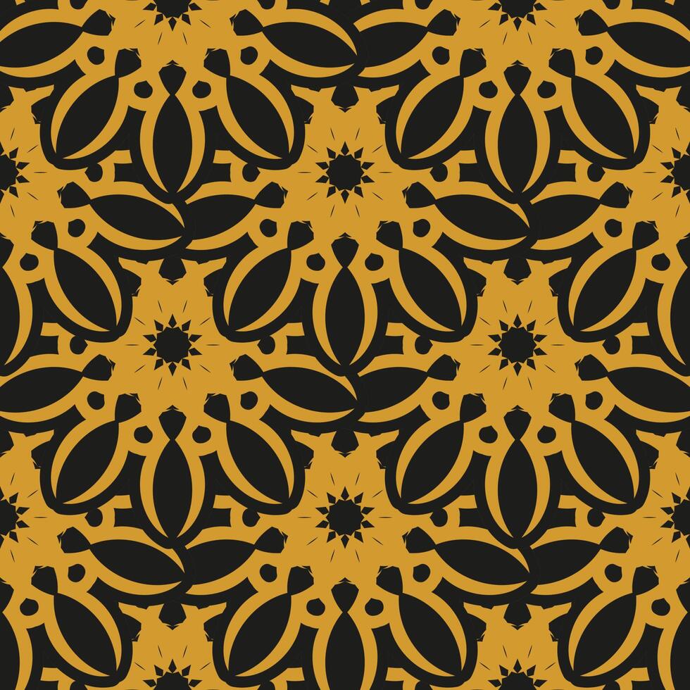 Graphic ornament for wallpaper, fabric, packaging. Oriental abstract floral ornament. vector