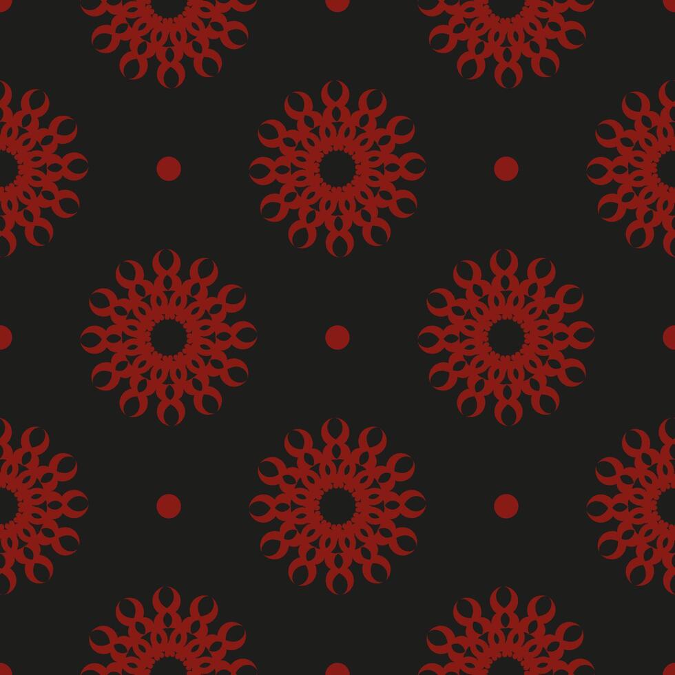 Chinese black and red abstract seamless vector background. Wallpaper in a vintage style template. Graphic ornament for wallpaper, fabric, wrapping, packaging.