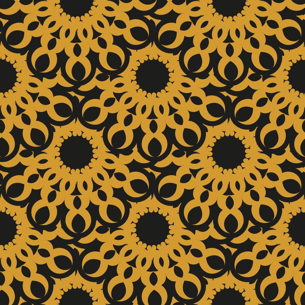 Oriental abstract seamless vector background. Indian floral element. Graphic ornament for wallpaper, fabric, wrapping, packaging. Oriental abstract floral ornament.