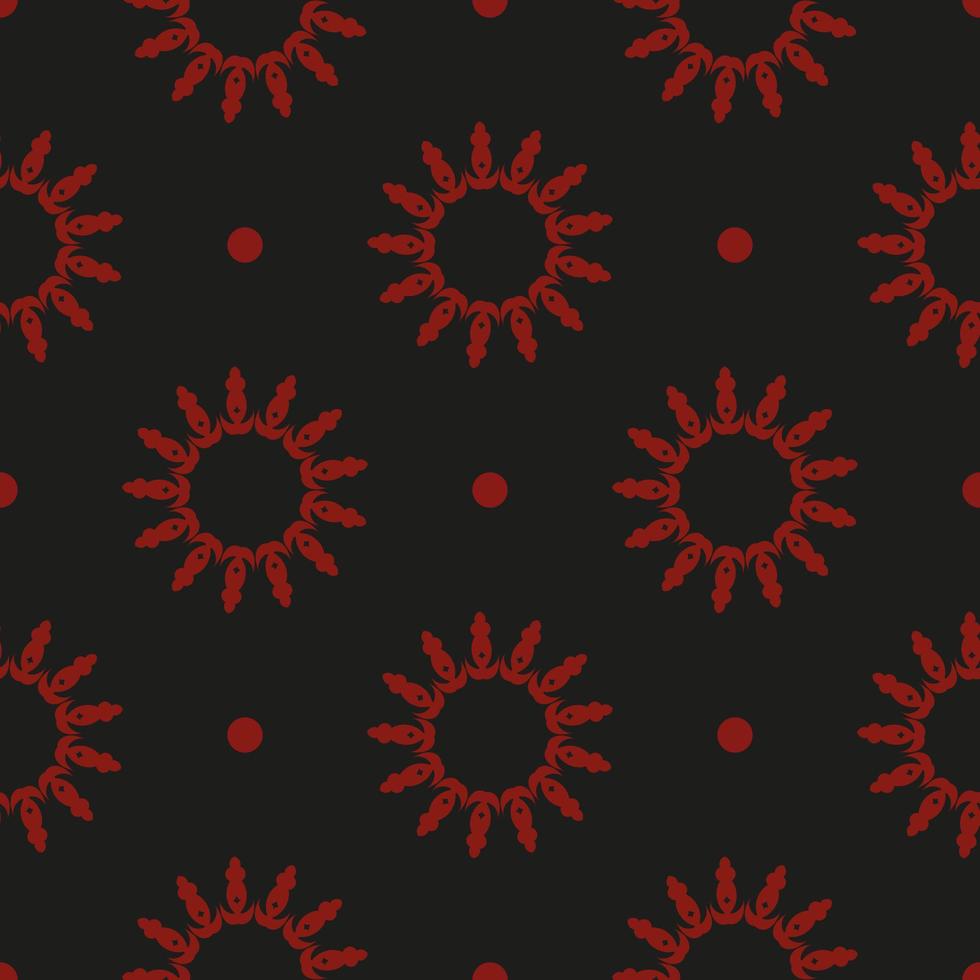 Chinese black and red abstract seamless vector background. Wallpaper in a vintage style template.