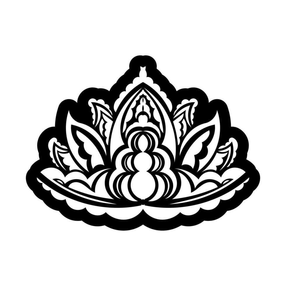 Lotus logo. Flat logo illustration for your design vector
