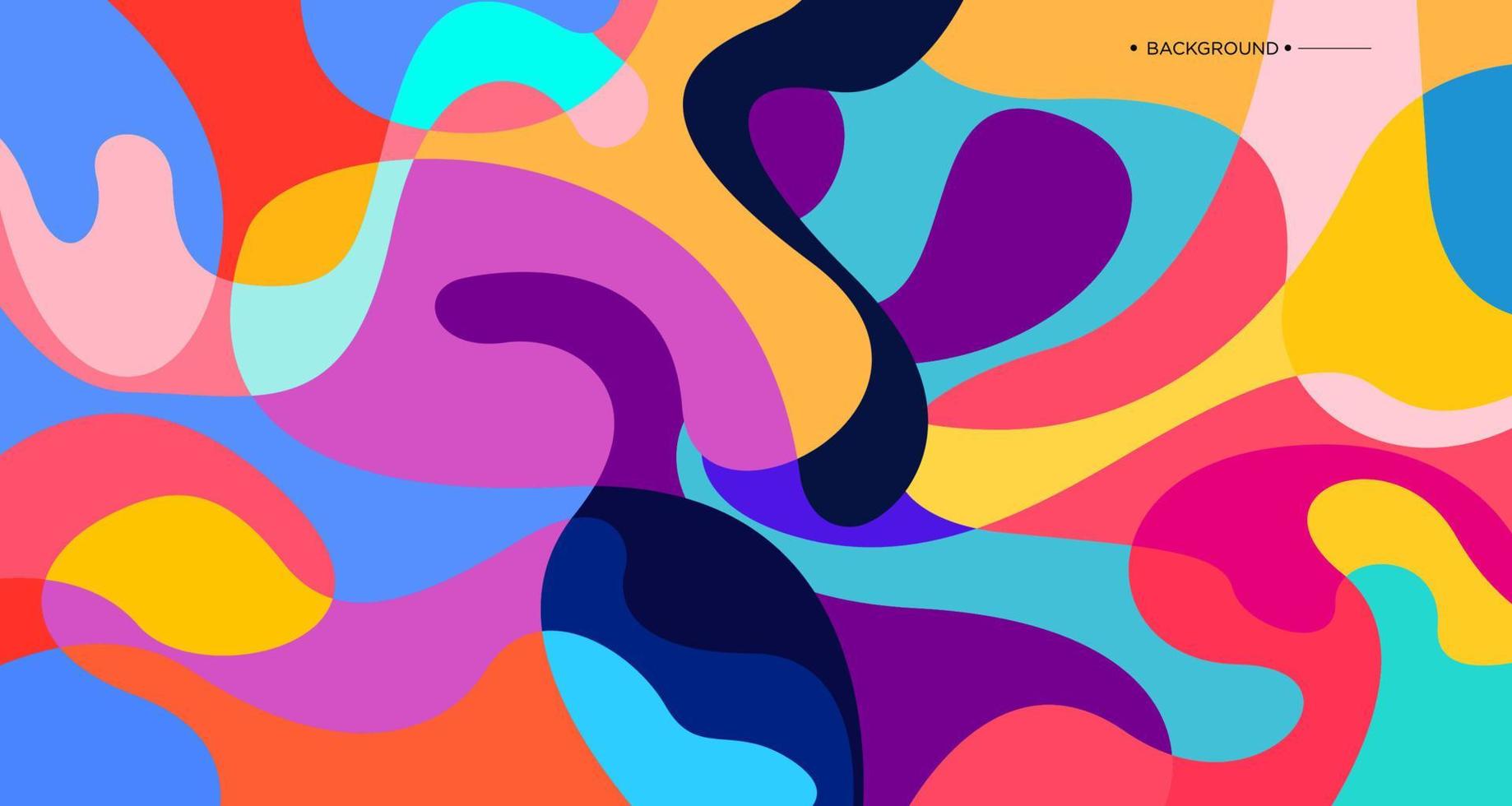 Colorful abstract liquid and fluid background for banner vector