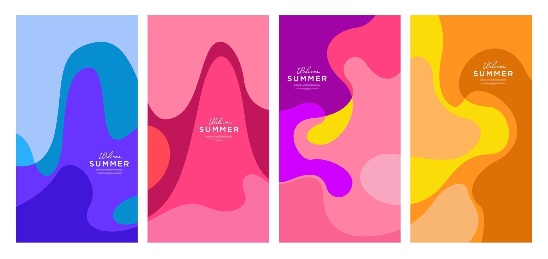 Colorful summer abstract background vector