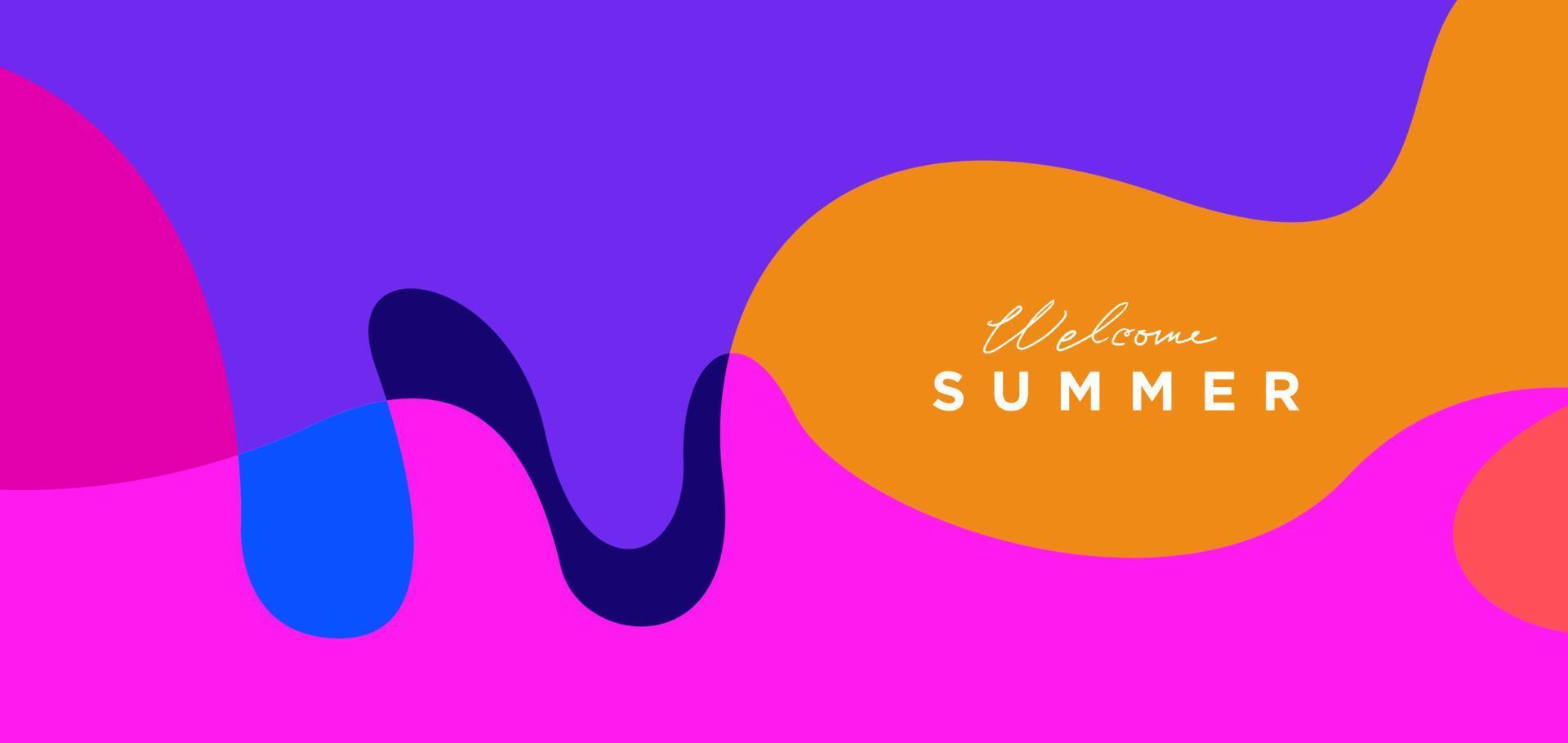 Colorful summer abstract background vector