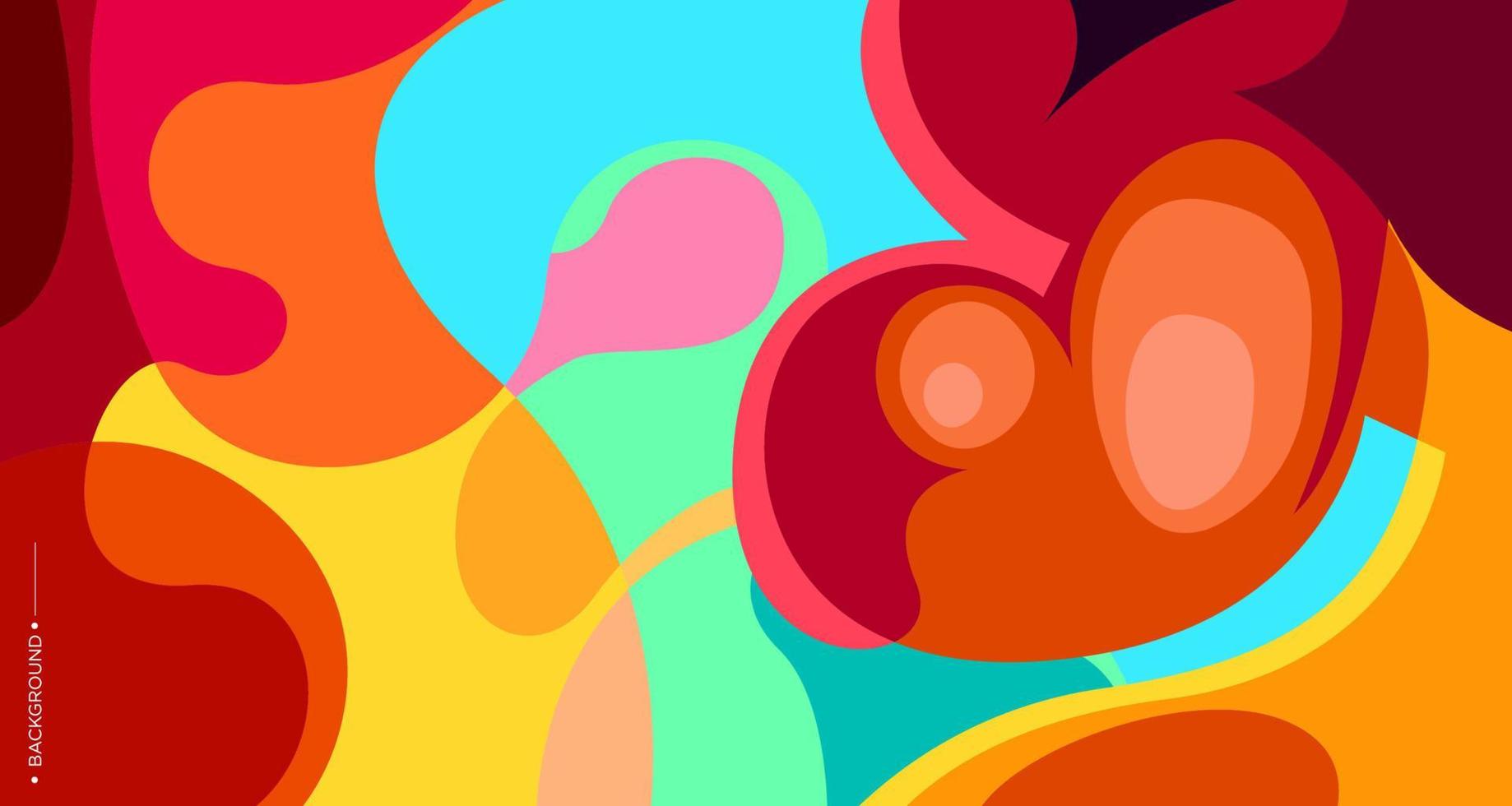 Colorful abstract liquid and fluid background for banner vector