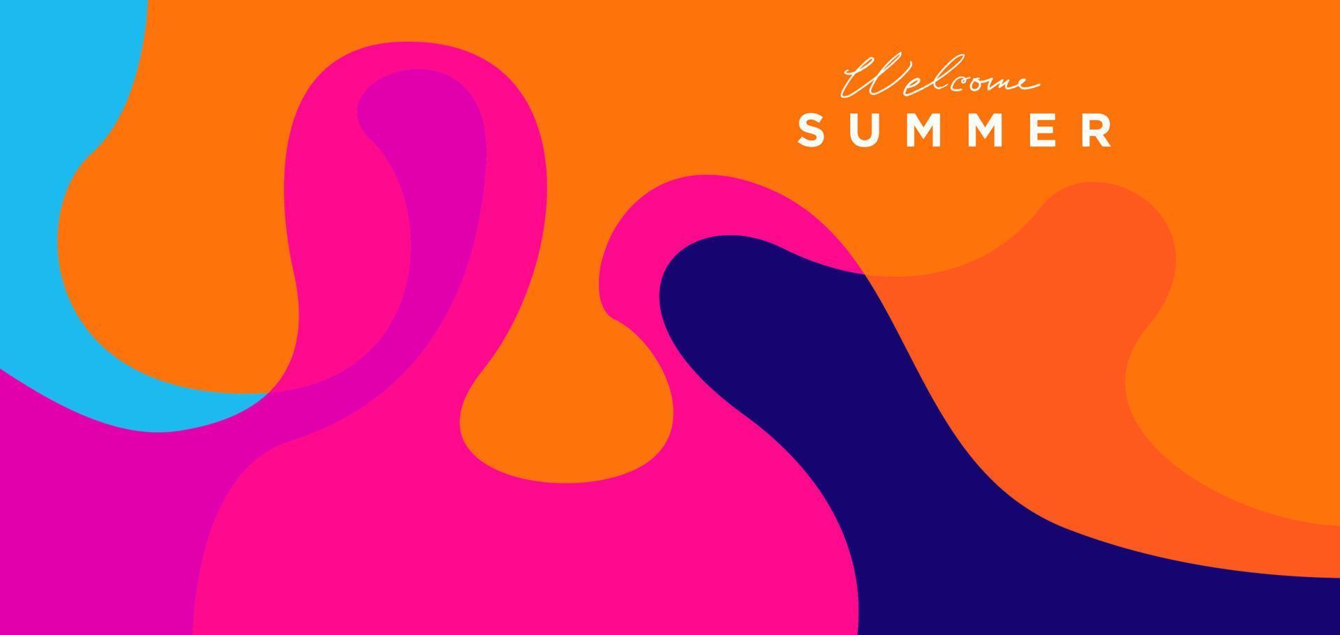 Colorful summer abstract background vector