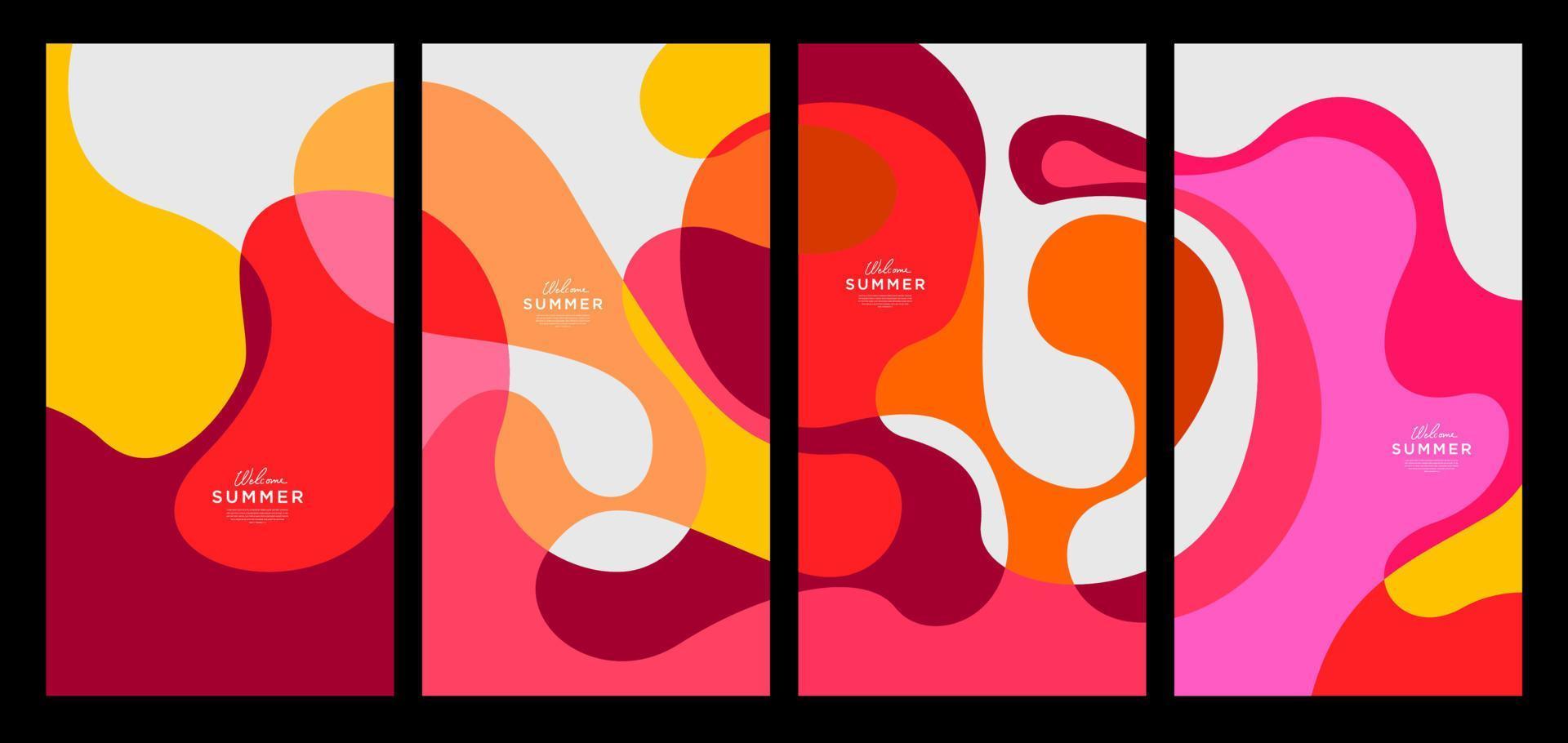 Colorful summer abstract background vector