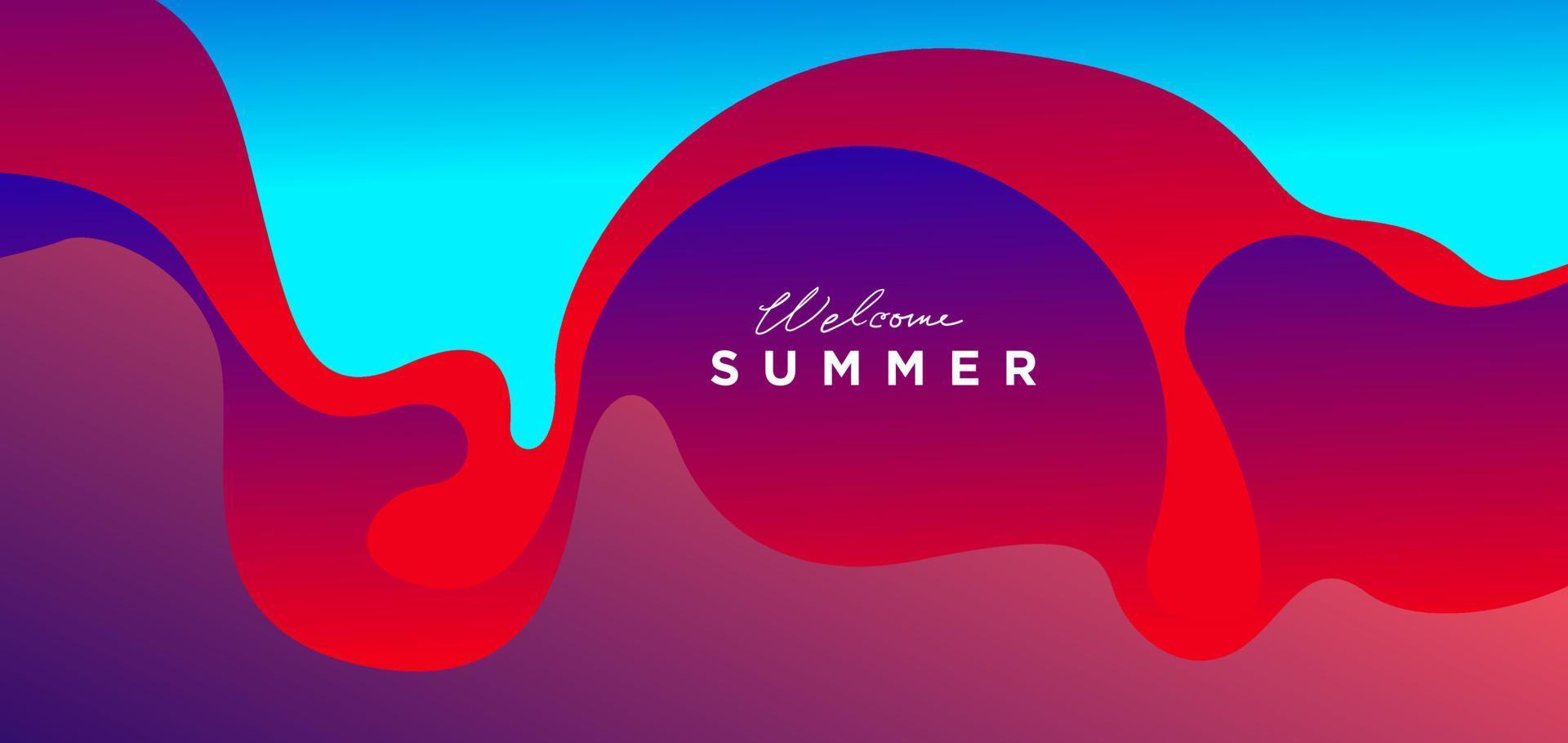 Colorful summer abstract background vector