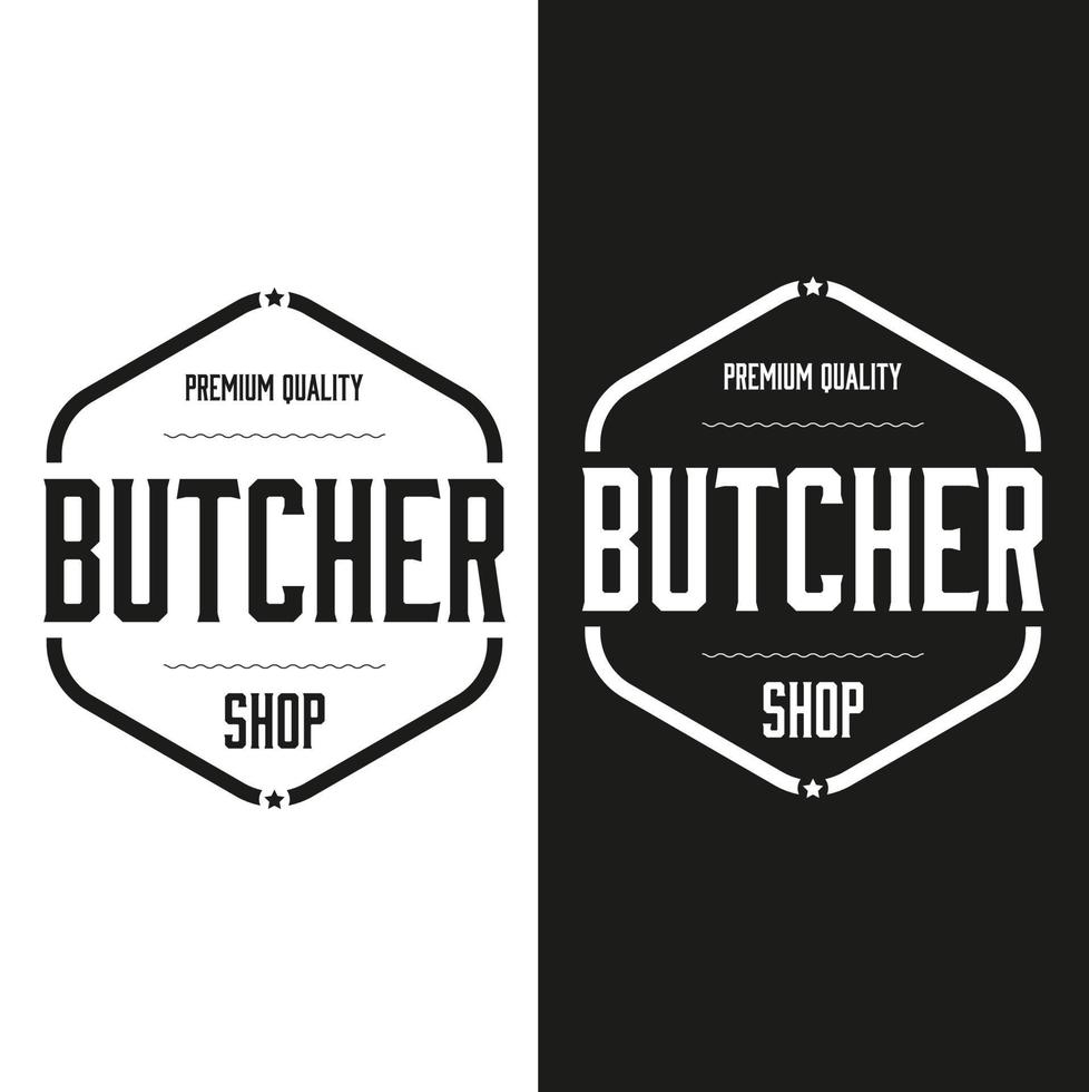 Premium quality Butcher Shop logo vector