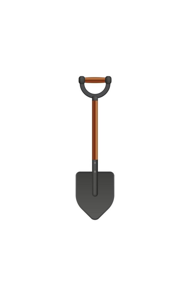 A shovel on a white background vector