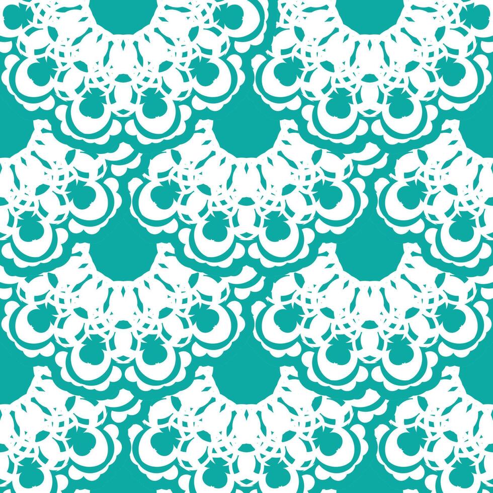 Oriental seamless vector background. Baby blue floral element. Graphic ornament for wallpaper, fabric, packaging, wrapping. Oriental floral ornament. Simple style, vector illustration.