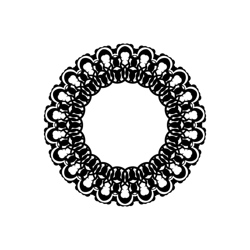 Celtics round ornament on a white background. Vector illustration