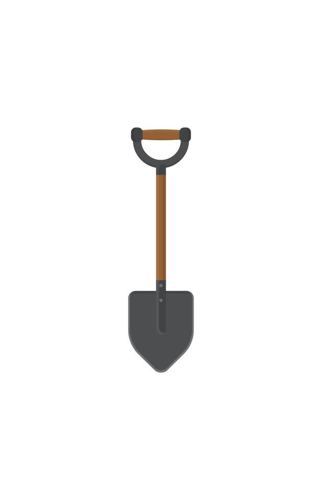 A shovel on a white background vector