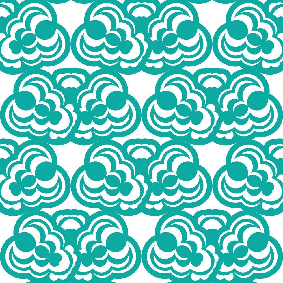 Oriental seamless vector background. Wallpaper in a baroque style pattern. Baby blue floral element. Ornament for wallpaper, fabric, packaging and paper. Simple style, vector illustration.