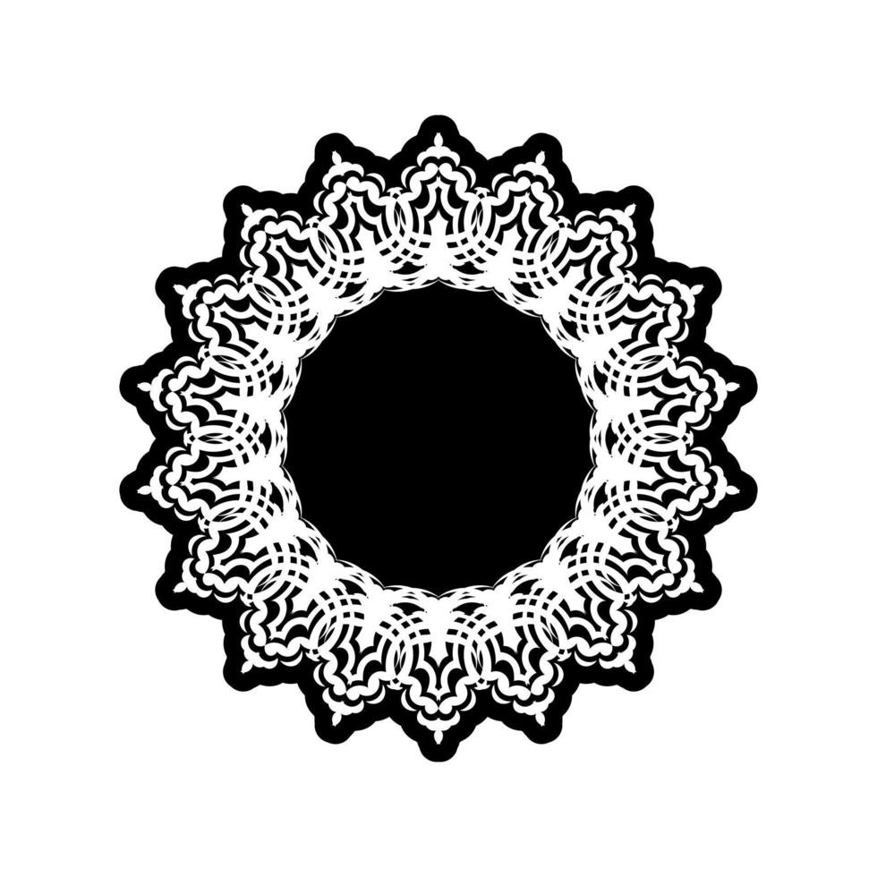 patrón de mandala de flores circulares para henna, mehndi, tatuaje, decoración. vector