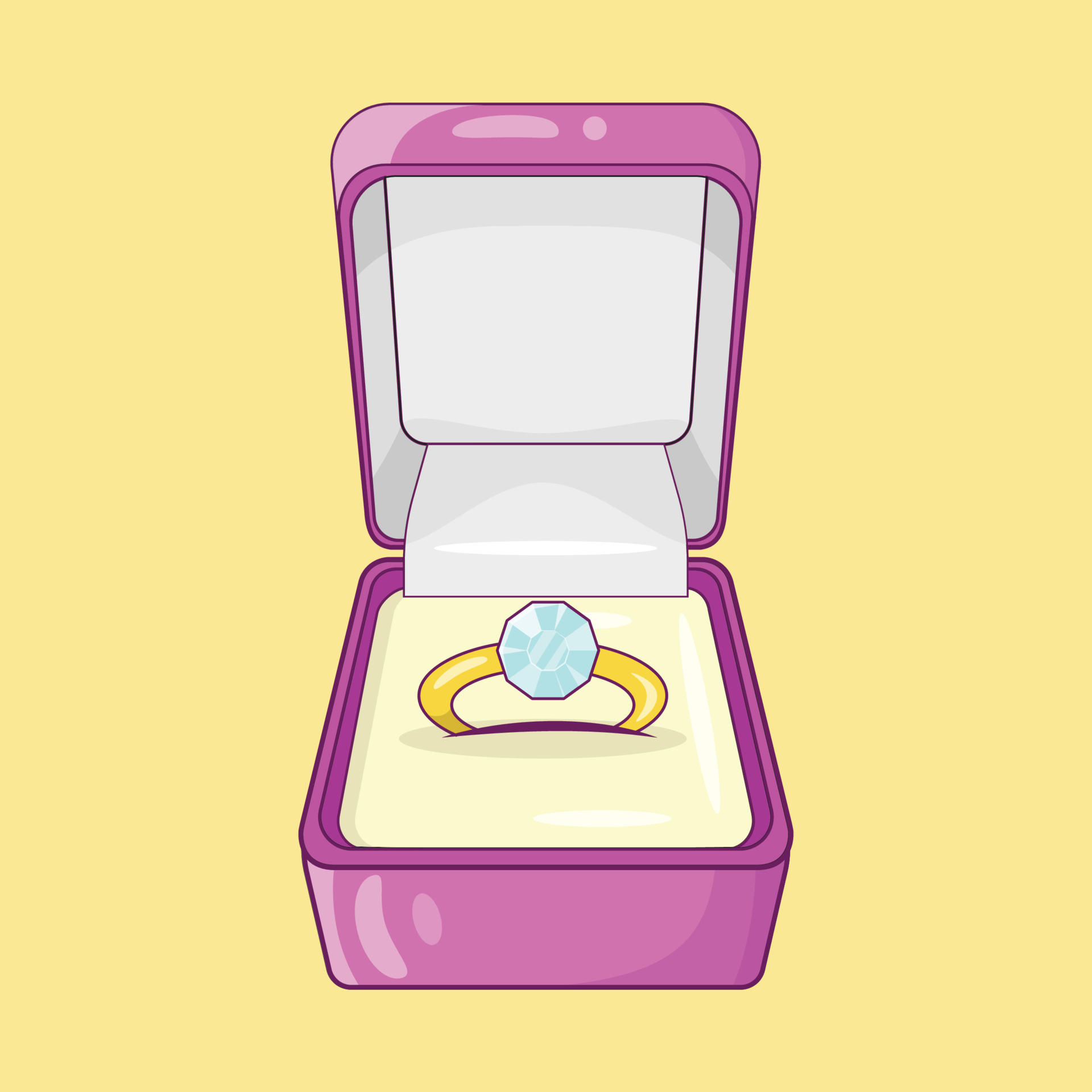 Engagement Ring in Box Free Vector 8128156 Vector Art at Vecteezy