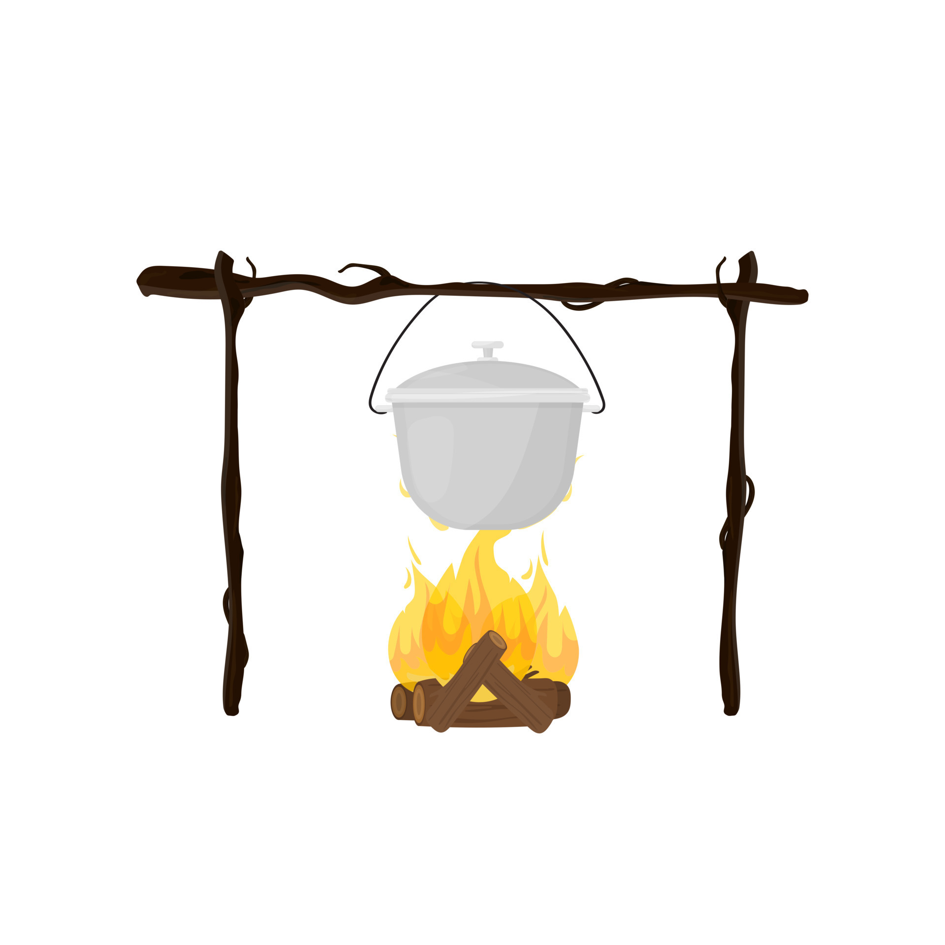 campfire cooking clipart