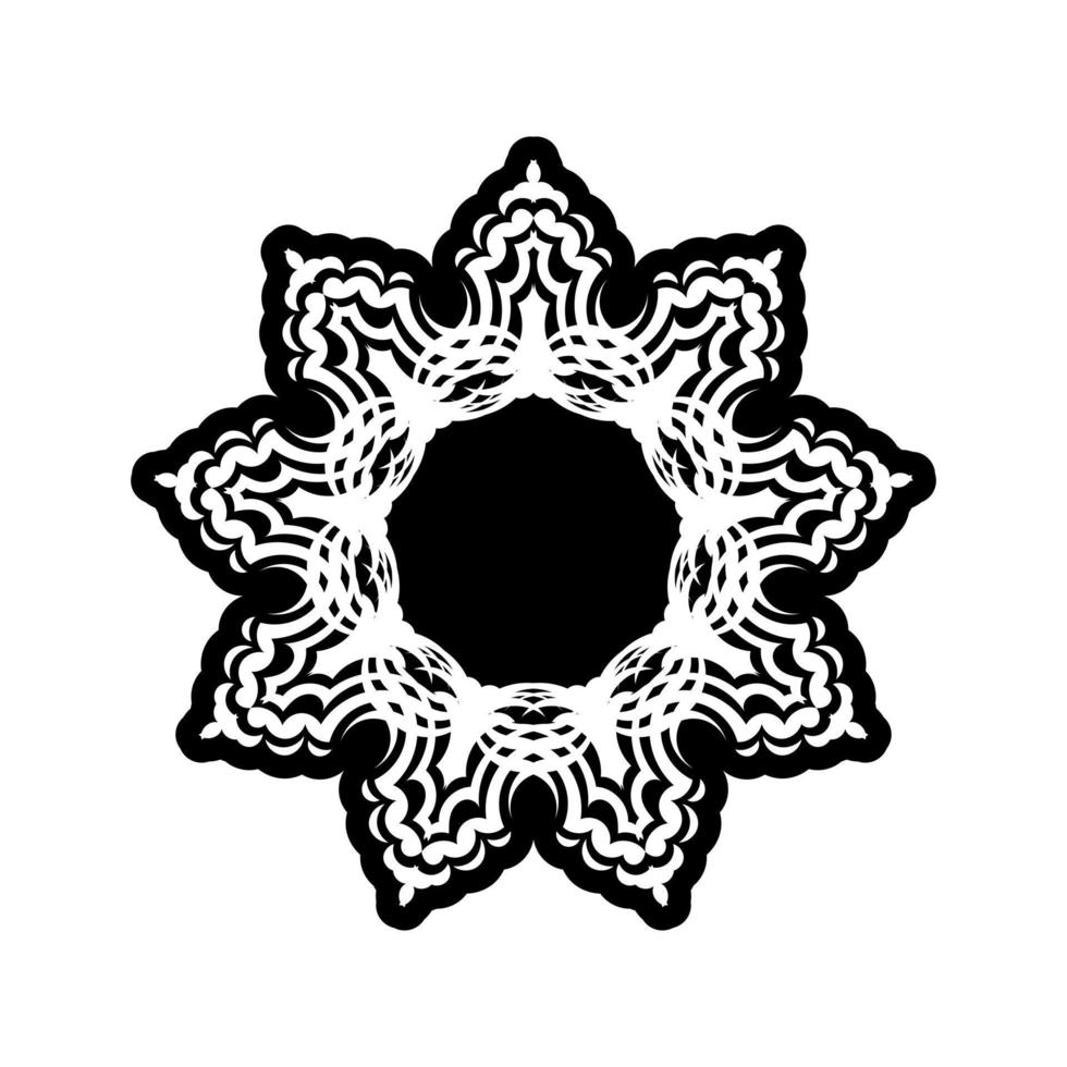 flor simple para colorear arte mandala vector