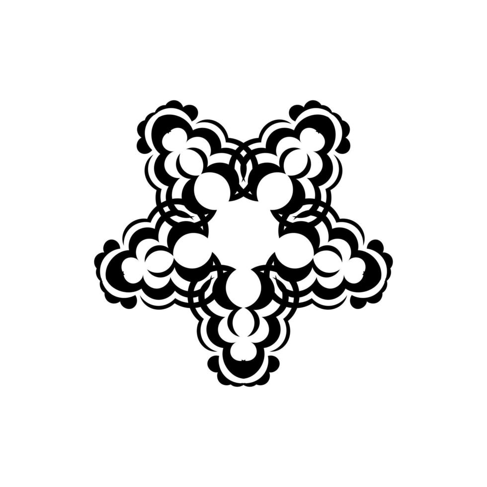 ornamento redondo de los celtas. bueno para logos, tatuajes, estampados y postales. ilustración vectorial vector