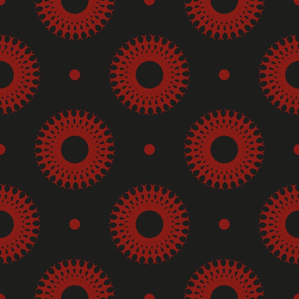 Chinese black and red abstract seamless vector background. Indian floral  element. Graphic ornament for wallpaper, fabric, wrapping, packaging.  8127000 Vector Art at Vecteezy