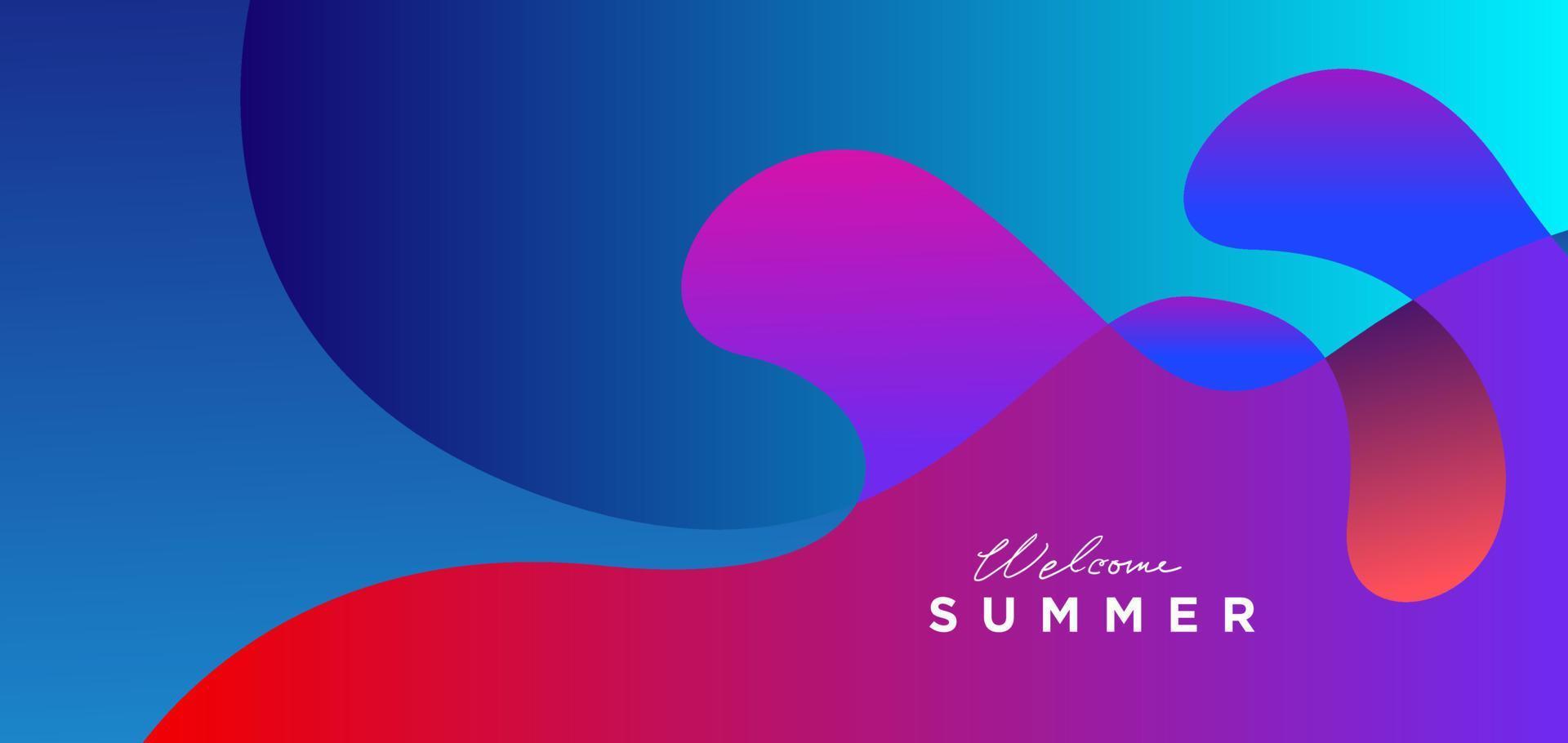 Colorful summer abstract background vector