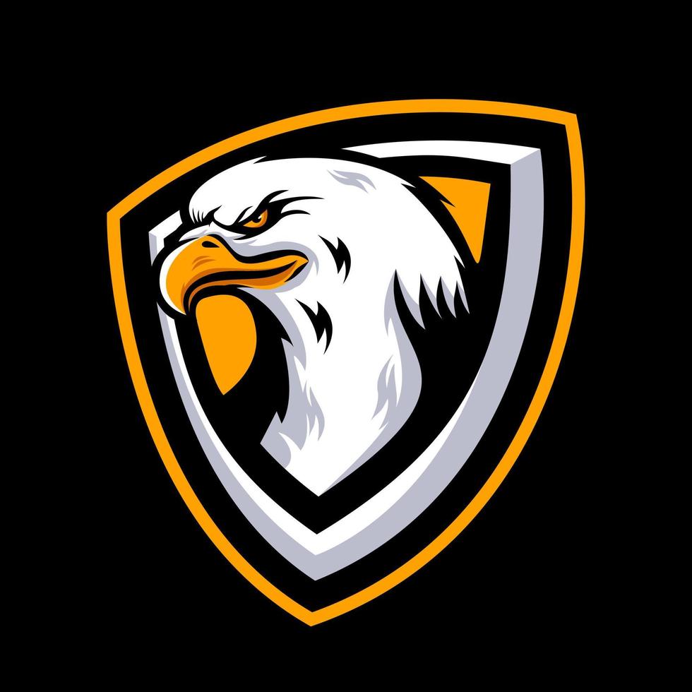 Eagle head mascot logo vector