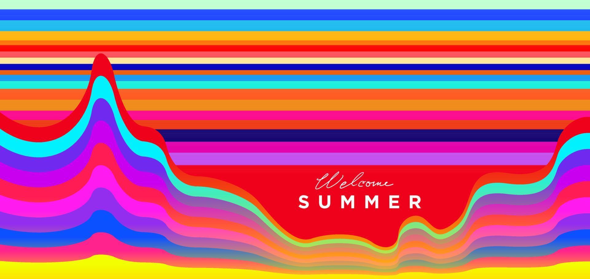 Colorful summer abstract background vector