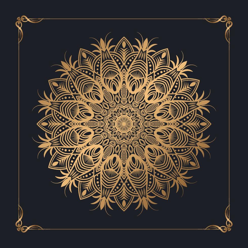 fondo de mandala, plantilla de mandala islámico vector